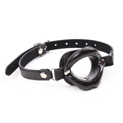 LATETOBED BDSM LINE Gag Ball Mouth Shaped Black