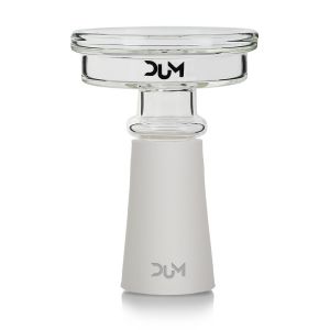 Dum Bowl Silicone + Glass-White