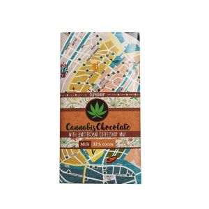 Milk Chocolate With Coffeshops Map – 80gr