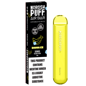 Moreish Puff Air Bar Banana Ice 2ml 20mg