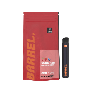 Barrel CODE RED – 600 Puffs CBD