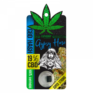 Euphoria CBD Hash 19% Gypsy Haze 1 gr (Eκχύλισμα - Jelly - Wax)