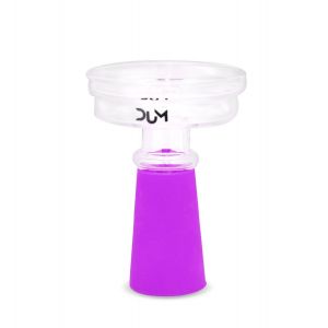 Dum Bowl Silicone + Glass-Purple