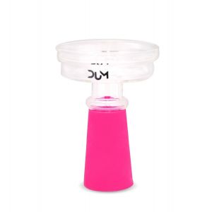 Dum Bowl Silicone + Glass-Pink