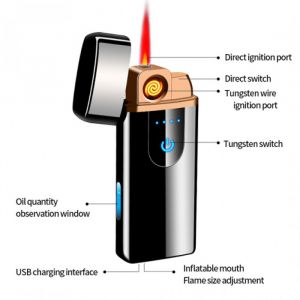 Gas & Heat coil lighter - Black