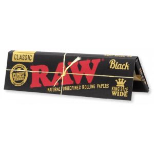 RAW Χαρτάκια Classic Black- Ακατέργαστο - King Size Wide