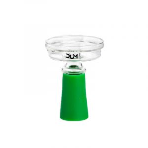 Dum Bowl Silicone + Glass-Green