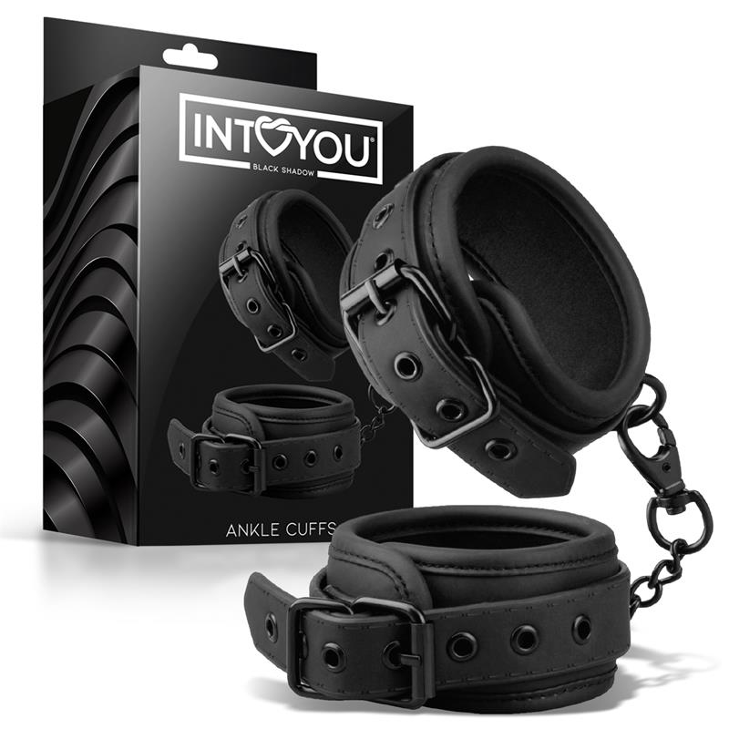 1-ankle-cuffs-vegan-leather BLACK SHADOW Ankle Cuffs Vegan Leather - INTOYOU - Image 1