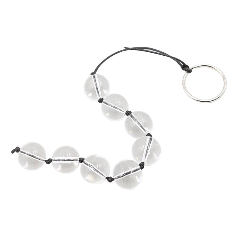 1-glass-anal-beads-4-sizes BDSM LINE Glass Anal Beads Size Small - LATETOBED - Image 1