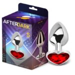 Heart Shaped Butt Plug Red Scarlet Size S - AFTERDARK