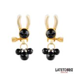 BDSM LINE Nipple Clamps With Bell - LATETOBED