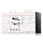 Strap-On with Hollow Dildo Premium Silicone Size L Black - ACTION - Image 3