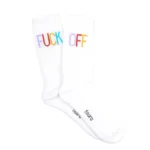 FUCK OFF Multicolored Socks
