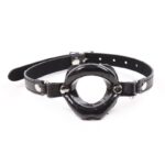 BDSM LINE Gag Ball Mouth Shaped Black - LATETOBED - Image 2