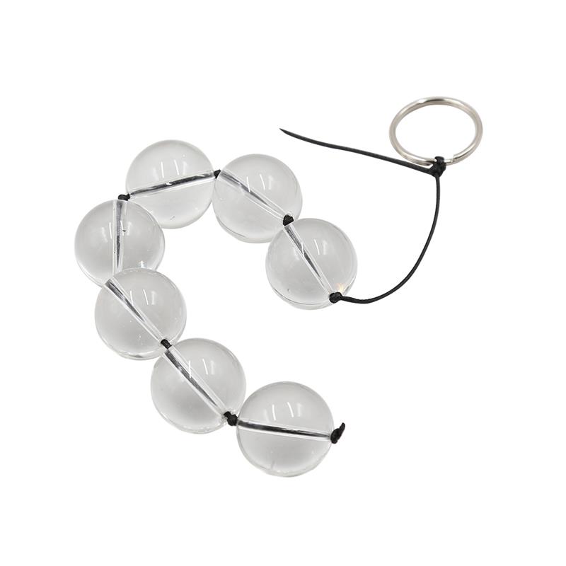 2-glass-anal-beads-4-sizes BDSM LINE Glass Anal Beads Size Small - LATETOBED - Image 2