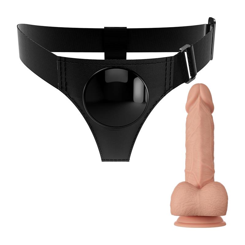 2-jerry-harness-with-dildo-76 Jerry Harness with Dildo 7.6" - PRETTYLOVE - Image 2