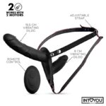 BDSM LINE Jordan Strap-on with Double Vibrating Dildo and Remote - INTOYOU - Image 2
