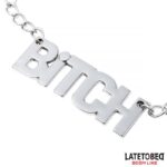 BDSM LINE Nipple clamps with Chain – Bitch - LATETOBED - Image 2