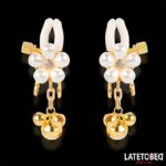 BDSM LINE Pearl Nipple Clamps - LATETOBED - Image 2
