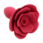 Rose Silicone Butt Plug Red - A-GUSTO - Image 2