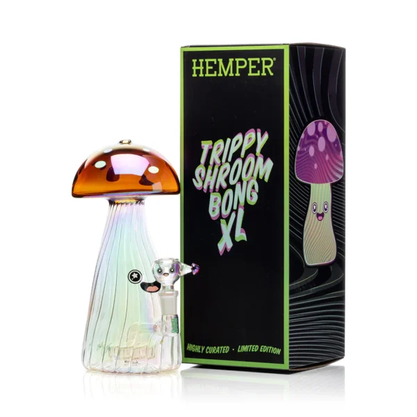 HEMPER Trippy Shroom XL Bong 9.5″ - Image 1