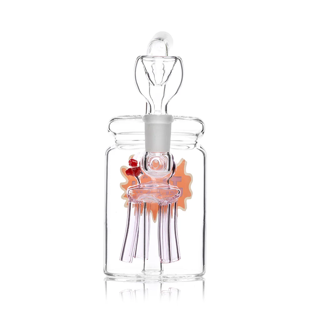 240110_HEMPER_JELLYFISH_JAR_BONG_7_INCH_005_ONWHITE_1080x1080_74c12317-0b6f-491d-9550-6eb4e50919c3 HEMPER Jelly Fish Jar Bong 7'' Pink - Image 2