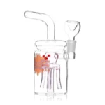 HEMPER Jelly Fish Jar Bong 7'' Pink - Image 3