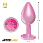 Anodyzed Anal Plug Pink with Jewel Size M - AFTERDARK - Image 3