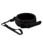 BLACK SHADOW Collar with Leash Vegan Leather - INTOYOU - Image 3