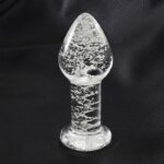 SHINING LINE Glow in the Dark Glass Butt Plug - INTOYOU - Image 3