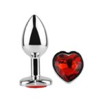 Heart Shaped Butt Plug Red Scarlet Size L - AFTERDARK - Image 3