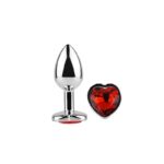Heart Shaped Butt Plug Red Scarlet Size S - AFTERDARK - Image 3