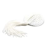 BDSM LINE Sequin Nipple Cover with Tassel White - LATETOBED - Image 3