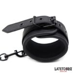 BDSM LINE Solid black wrist - LATETOBED - Image 3