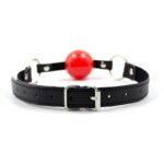 BDSM LINE Ball Gag Black/Red - LATETOBED - Image 4