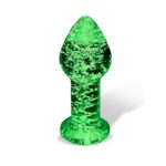 SHINING LINE Glow in the Dark Glass Butt Plug - INTOYOU - Image 4