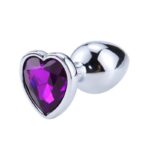 Heart Shaped Butt Plug Purple Lavender Size S - AFTERDARK - Image 4