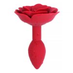 Rose Silicone Butt Plug Red - A-GUSTO - Image 4