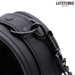 BDSM LINE Solid black Ankle cuff - LATETOBED - Image 4