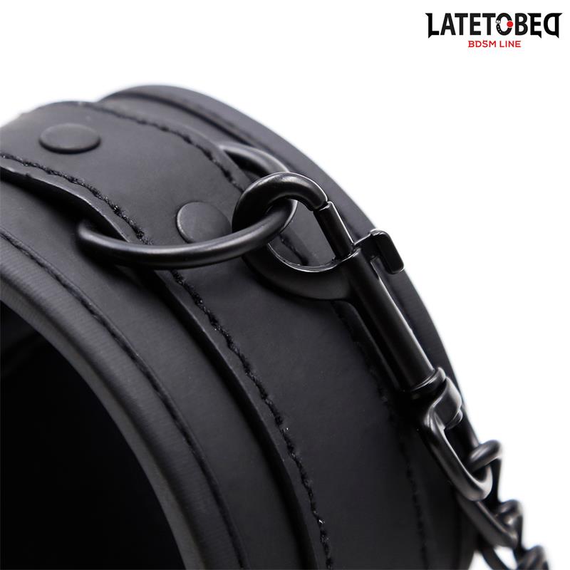 4-solid-black-wrist BDSM LINE Solid black wrist - LATETOBED - Image 4