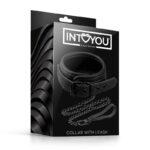 BLACK SHADOW Collar with Leash Vegan Leather - INTOYOU - Image 5