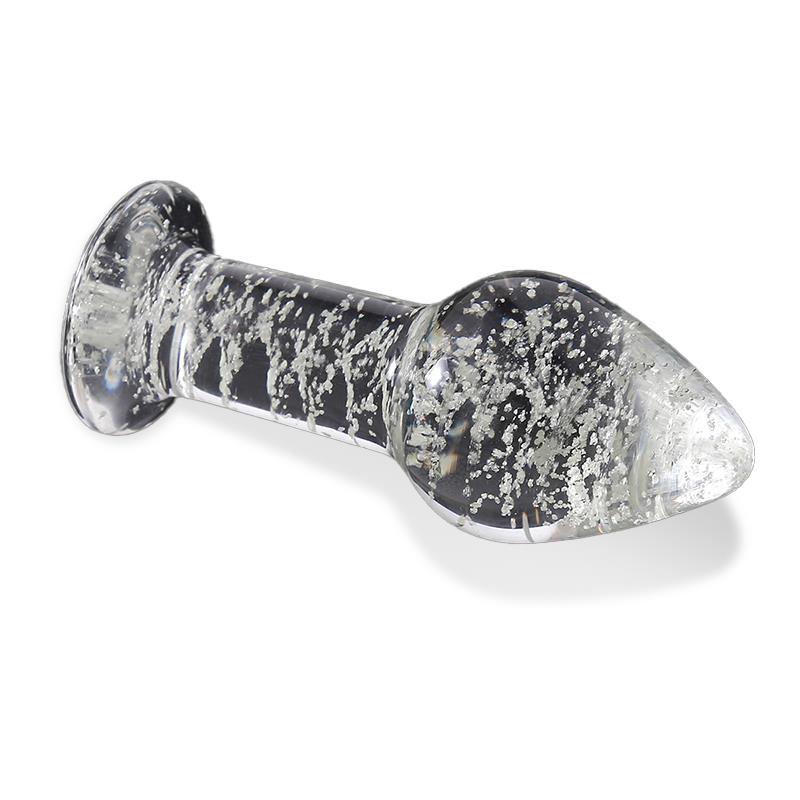 5-glow-in-the-dark-glass-butt-plug SHINING LINE Glow in the Dark Glass Butt Plug - INTOYOU - Image 5