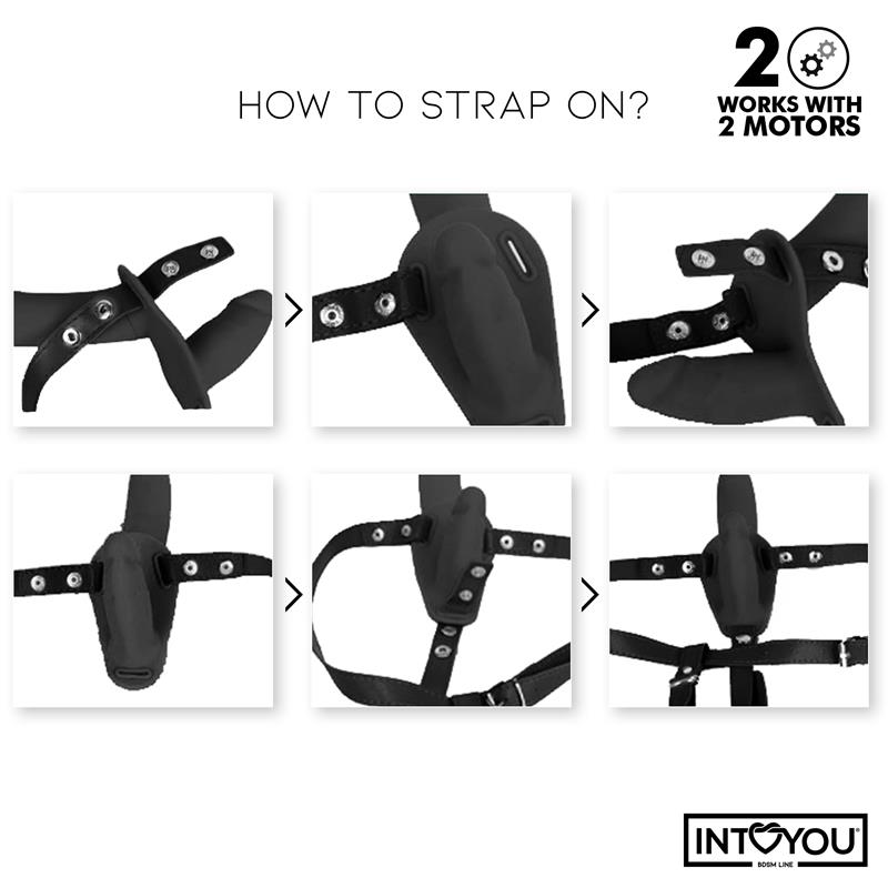 5-jordan-strap-on-with-double-vibrating-dildo-and-remote BDSM LINE Jordan Strap-on with Double Vibrating Dildo and Remote - INTOYOU - Image 5