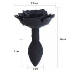 Silicone Butt Plug Black - Image 5