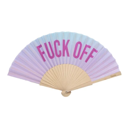 FUCK OFF Hand Fan Degraded