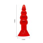 Baile Bulbous Shaped Butt Plug Orange - Image 6