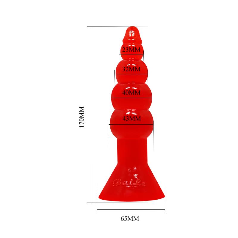 6-baile-bulbous-shaped-butt-plug-orange Baile Bulbous Shaped Butt Plug Orange - Image 6
