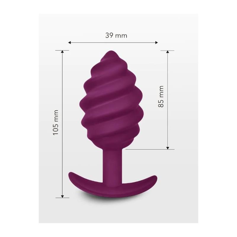 6-butt-plug-gplug-twist2-sweet-raspberry Butt Plug Gplug Twist2 Sweet Raspberry - GVIBE - Image 6