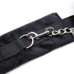 BDSM LINE Handcuffs with Velcro with Long Fur Black - INTOYOU - Image 6