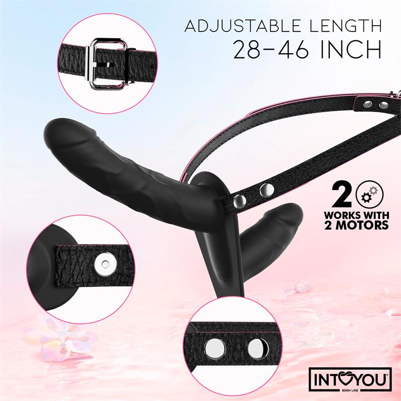 6-jordan-strap-on-with-double-vibrating-dildo-and-remote BDSM LINE Jordan Strap-on with Double Vibrating Dildo and Remote - INTOYOU - Image 6